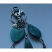 Sleutelhanger tassenhanger turquoise